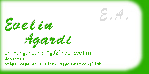 evelin agardi business card